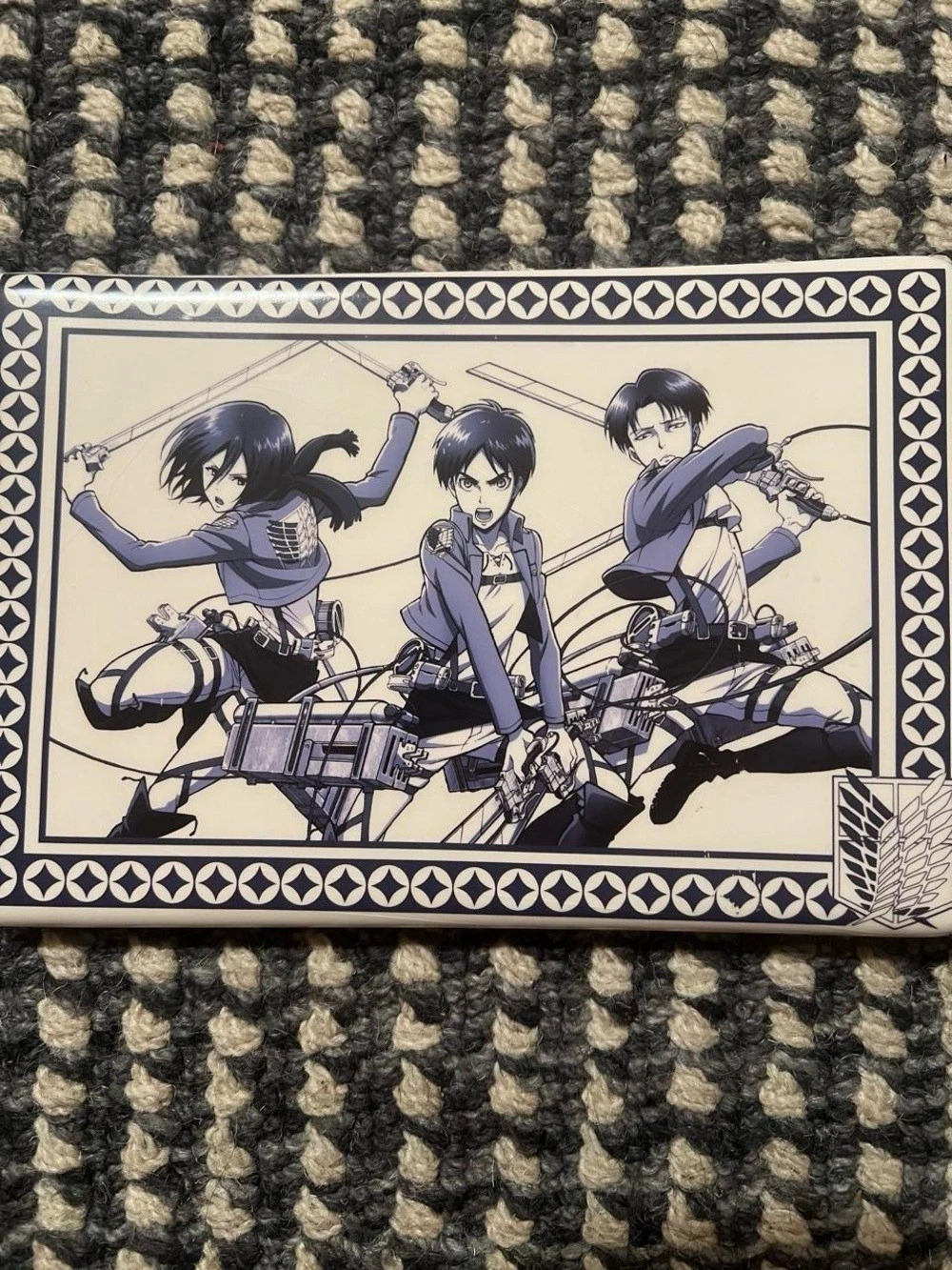 Funimation Attack on Titan Sushi Dish Cream & Black